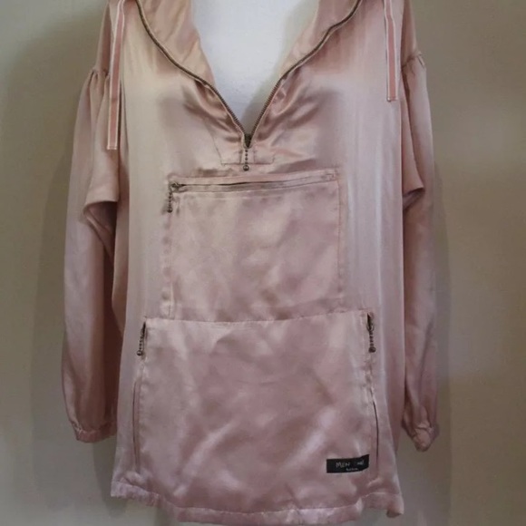 Paul Smith Pink Silk Hoody - Picture 2 of 5